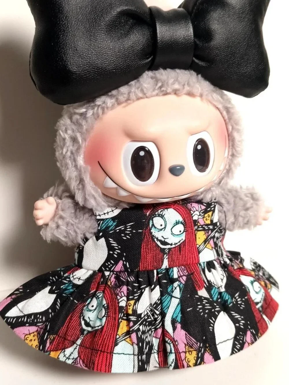 Nightmare Before Christmas Sally Dress with Oversized Bow Labubu Outfit